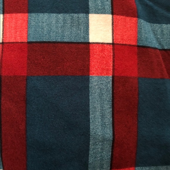 🍁HP🍁1 Left: Small•Teal Plaid Cardigan with elbow patches - Picture 7 of 7